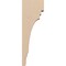 Ekena Millwork 3"W x 6"D x 18"H Thin Pescadero Rough Cedar Woodgrain TimberThane Corbel, Primed Tan CORUR03X06X18PECRCPR - alternate 4